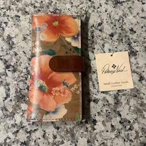 Patricia Nash Nazari Apricots Blossoms Bifold Wallet